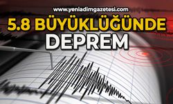 5.8 büyüklüğünde deprem: 1 kişi hayatını kaybetti