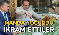 Manda yoğurdu ikram ettiler