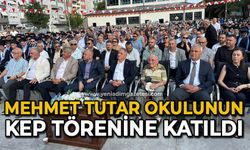 Mehmet Tutar, okulunun kep törenine katıldı