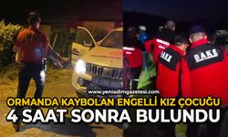 Engelli kız çocuğu ormanda kayboldu: 4 saat sonra bulundu