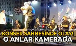 Konser sahnesinde olay!