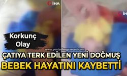 Korkunç olay: Çatıya terk edilen yeni doğmuş bebek hayatını kaybetti