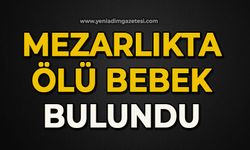 Mezarlıkta ölü bebek bulundu