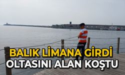 Balık limana girdi oltasını alan koştu