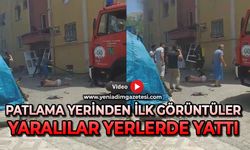 Patlama yerinden ilk görüntüler: Yaralılar yerlerde yattı