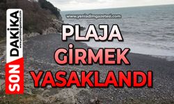 Plaja girişler yasaklandı!