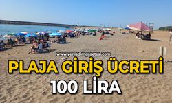 Plaja giriş ücreti 100 Lira