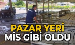Pazar yeri mis gibi oldu