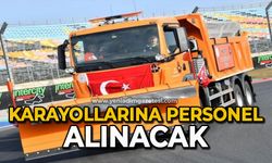 Karayollarına personel alınacak