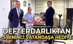 Defterdarlıktan 5 bininci vatandaşa hediye