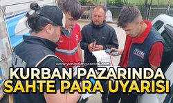 Kurban pazarında sahte para uyarısı