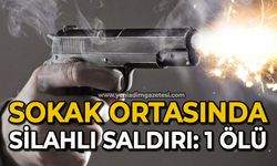 Sokak ortasında silahlı saldırı:  1 ölü