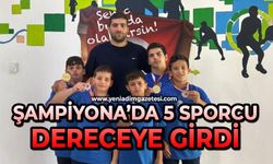 Şampiyona'da 5 sporcu dereceye girdi