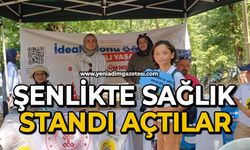 Şenlikte sağlık standı açtılar