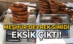 Meşhur Devrek simidi eksik çıktı!