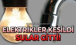 Elektrik kesildi sular gitti!