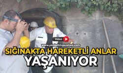 Sığınakta hareketli anlar yaşanıyor