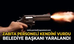 Zabıta personeli kendini vurdu: Belediye başkanı yaralandı