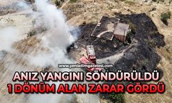 Anız yangını söndürüldü: 1 dönüm alan zarar gördü