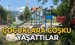Çocuklara coşku yaşattılar