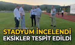 Stadyum incelendi eksikler tespit edildi