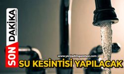 Su kesintisi yapılacak
