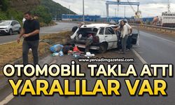 Otomobil takla attı: Yaralılar var