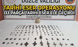 Tarihi eser operasyonu: 133 parça tarihi eser ele geçirdi