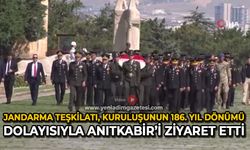 Jandarma Teşkilatı, kuruluşunun 186. yıl dönümü dolayısıyla Anıtkabir’i ziyaret etti