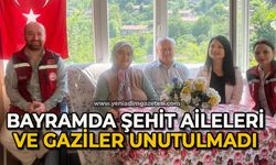 Zonguldak’ta bayramda şehit aileleri ve gaziler unutulmadı
