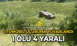Otomobil uçuruma yuvarlandı: 1 ölü, 4 yaralı