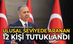 Ulusal seviyede aranan: 12 kişi tutuklandı