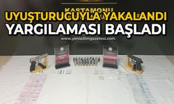 Uyuşturucuyla yakalandı yargılaması başladı