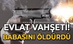 Evlat dehşeti: Babasını öldürdü