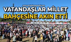 Vatandaşlar millet bahçesine akın etti