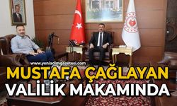 Mustafa Çağlayan Valilik makamında