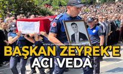 Başkan Zeyrek’e acı veda