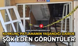 Korkunç patlamanın yaşandığı dairde şok eden görüntüler