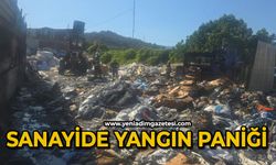 Sanayide korkutan yangın
