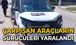 Çarpışan araçların sürücüleri yaralandı