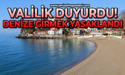 Valilik duyurdu: Denize girmek yasaklandı!