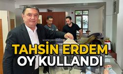 Tahsin Erdem oy kullandı