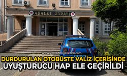 Durdurulan otobüste valiz içerisinde uyuşturucu hap ele geçirildi