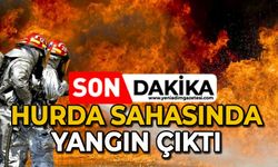 Hurda sahasında yangın çıktı