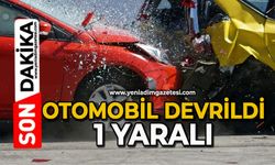 Otomobil devrildi: 1 yaralı