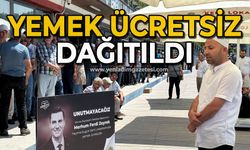 Yemek ücretsiz dağıtıldı
