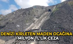 Denizi kirleten maden ocağına 1 milyon TL’lik ceza