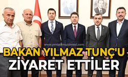 Bakan Yılmaz Tunç'u ziyaret ettiler