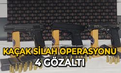 Kaçak silah operasyonu 4 gözaltı