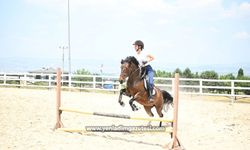 Gençler ata binerek stres attı